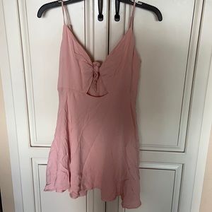 Mini Pink Forever 21 Dress with Front Tie